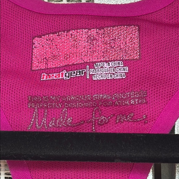 Under Armour Pink Athletic Sports Bra with Racerback - Picture 4 of 6